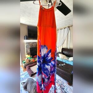 Beautiful floral maxi dress size 14
